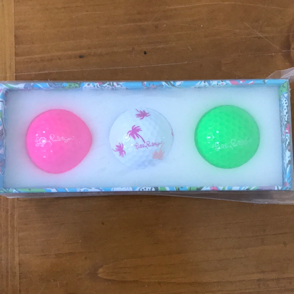 Lily Pulitzer golf balls, new, still in packaging